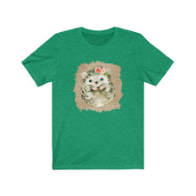 Load image into Gallery viewer, Hedgehog Flower Unisex Jersey Short Sleeve Tee - Lili White Creations 