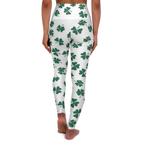 Shamrock High Waisted Yoga Leggings - Lili White Creations 