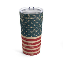 Load image into Gallery viewer, Distressed American Flag Tumbler 20oz - Lili White Creations 