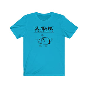 Guinea Pig Anatomy Funny Unisex Jersey Short Sleeve Tee - Lili White Creations 