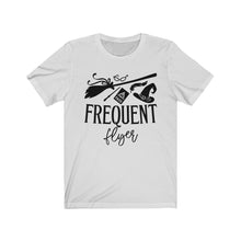 Load image into Gallery viewer, Frequent Flyer Witch Unisex Jersey Short Sleeve Tee