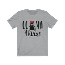 Load image into Gallery viewer, Llama Nurse Unisex Jersey Short Sleeve Tee - Lili White Creations 