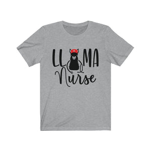 Llama Nurse Unisex Jersey Short Sleeve Tee - Lili White Creations 