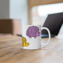 Load image into Gallery viewer, Multi-Color Hedgehog Mug 11oz - Lili White Creations 