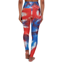 Load image into Gallery viewer, Red White &amp; Blue High Waisted Yoga Leggings - Lili White Creations 