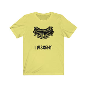 I Dissent. Dissent Collar Unisex Jersey Short Sleeve Tee - Lili White Creations 