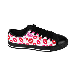 Lips Valentine's Day Women's Sneakers - Lili White Creations 