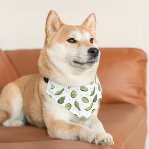 Avocado Print Pet Bandana Collar - Lili White Creations 