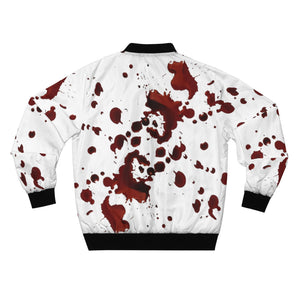 Blood Splatter AOP Bomber Jacket - Lili White Creations 