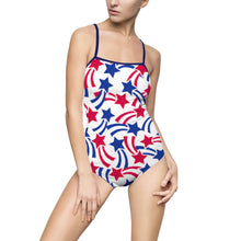 Load image into Gallery viewer, Stars Fourth of July Women&#39;s One-piece Swimsuit - Lili White Creations 