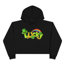 Load image into Gallery viewer, Lucky St. Patrick&#39;s Day Crop Hoodie - Lili White Creations 