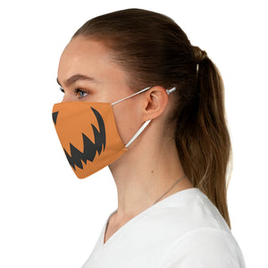 Jack O Lantern Pumpkin Fabric Face Mask