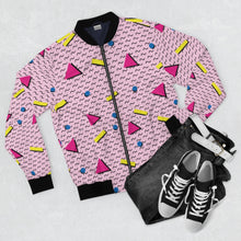 Load image into Gallery viewer, 90s Pink Design  AOP Bomber Jacket - Lili White Creations 