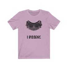 Load image into Gallery viewer, I Dissent. Dissent Collar Unisex Jersey Short Sleeve Tee - Lili White Creations 