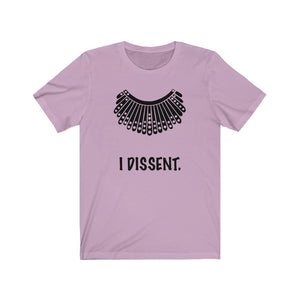 I Dissent. Dissent Collar Unisex Jersey Short Sleeve Tee - Lili White Creations 