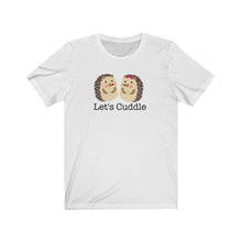 Load image into Gallery viewer, Let&#39;s Cuddle Hedgehog Pair / Couple / Friends Unisex Jersey Short Sleeve Tee - Lili White Creations 