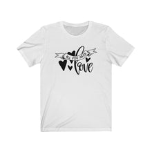 Load image into Gallery viewer, All You Need is Love Unisex Jersey Short Sleeve Tee - Lili White Creations 