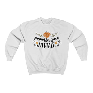 Pumpkin Spice Junkie Unisex Heavy Blend Crewneck Sweatshirt