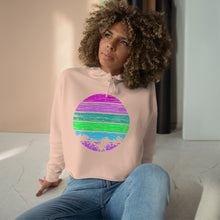 Load image into Gallery viewer, Retro 80s Design Crop Hoodie - Lili White Creations 