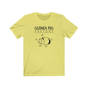 Guinea Pig Anatomy Funny Unisex Jersey Short Sleeve Tee - Lili White Creations 