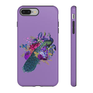 Peacock Floral Case Mate Tough Phone Cases - Lili White Creations 