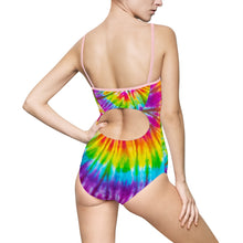 Load image into Gallery viewer, Tye Dye Women&#39;s One-piece Swimsuit - Lili White Creations 