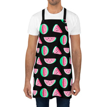 Load image into Gallery viewer, Watermelon Print Black Apron - Lili White Creations 