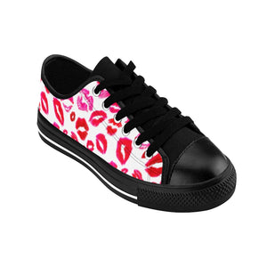 Lips Valentine's Day Women's Sneakers - Lili White Creations 