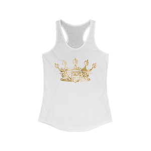 Golden Crown Women's Ideal Racerback Tank Top - Lili White Creations 