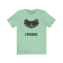 Load image into Gallery viewer, I Dissent. Dissent Collar Unisex Jersey Short Sleeve Tee - Lili White Creations 