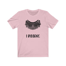 Load image into Gallery viewer, I Dissent. Dissent Collar Unisex Jersey Short Sleeve Tee - Lili White Creations 