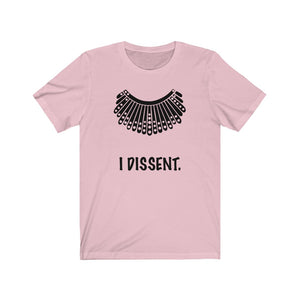 I Dissent. Dissent Collar Unisex Jersey Short Sleeve Tee - Lili White Creations 