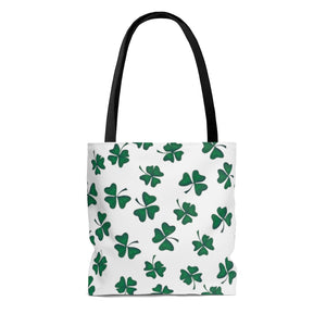 Shamrock AOP Tote Bag - Lili White Creations 