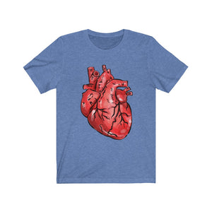 Anatomical Heart Unisex Jersey Short Sleeve Tee - Lili White Creations 