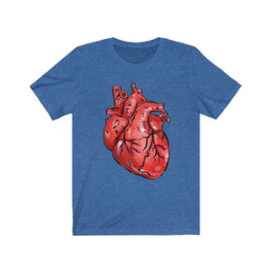 Anatomical Heart Unisex Jersey Short Sleeve Tee - Lili White Creations 