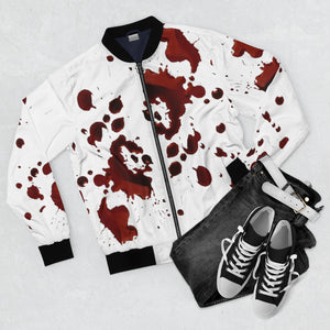 Blood Splatter AOP Bomber Jacket - Lili White Creations 