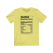 Load image into Gallery viewer, Nurse Nutritions Label Unisex Jersey Short Sleeve Tee - Lili White Creations 