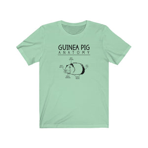 Guinea Pig Anatomy Funny Unisex Jersey Short Sleeve Tee - Lili White Creations 