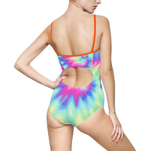 Load image into Gallery viewer, Pastel Tye Dye Women&#39;s One-piece Swimsuit - Lili White Creations 