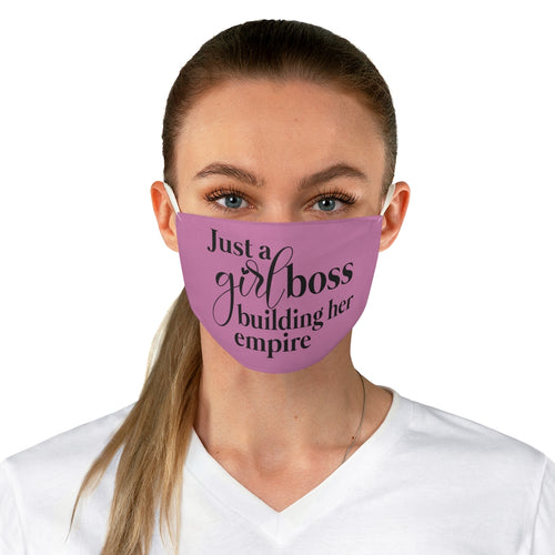 Just a Girl Boss Fabric Face Mask - Lili White Creations 