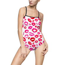 Load image into Gallery viewer, Lips Print Women&#39;s One-piece Swimsuit - Lili White Creations 