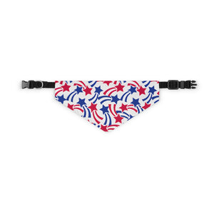 Fourth of July Stars Pet Bandana Collar - Lili White Creations 