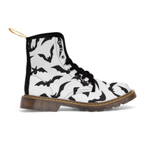 Load image into Gallery viewer, Black Bats Women&#39;s Canvas Boots - Lili White Creations 