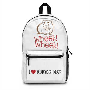 I Love Guinea Pigs Backpack - Lili White Creations 