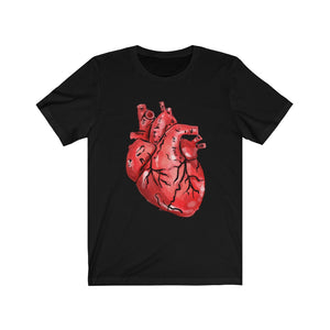 Anatomical Heart Unisex Jersey Short Sleeve Tee - Lili White Creations 