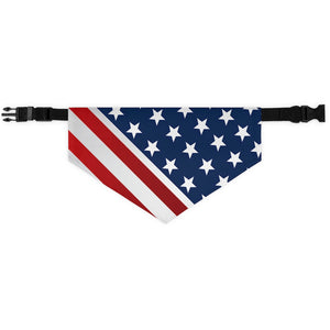 American Flag Pet Bandana Collar - Lili White Creations 