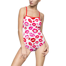 Load image into Gallery viewer, Lips Print Women&#39;s One-piece Swimsuit - Lili White Creations 