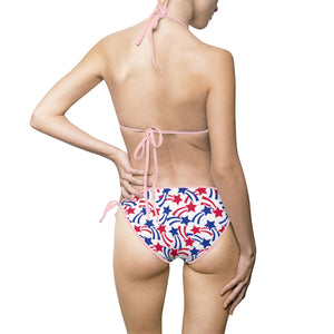 Stars Fourth of July Women's Bikini Swimsuit - Lili White Creations 