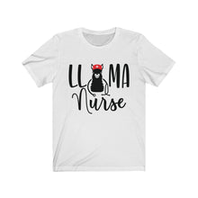 Load image into Gallery viewer, Llama Nurse Unisex Jersey Short Sleeve Tee - Lili White Creations 