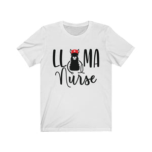 Llama Nurse Unisex Jersey Short Sleeve Tee - Lili White Creations 